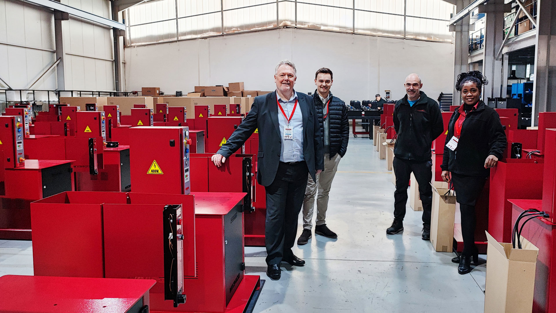Nargesa Team on site with Machines